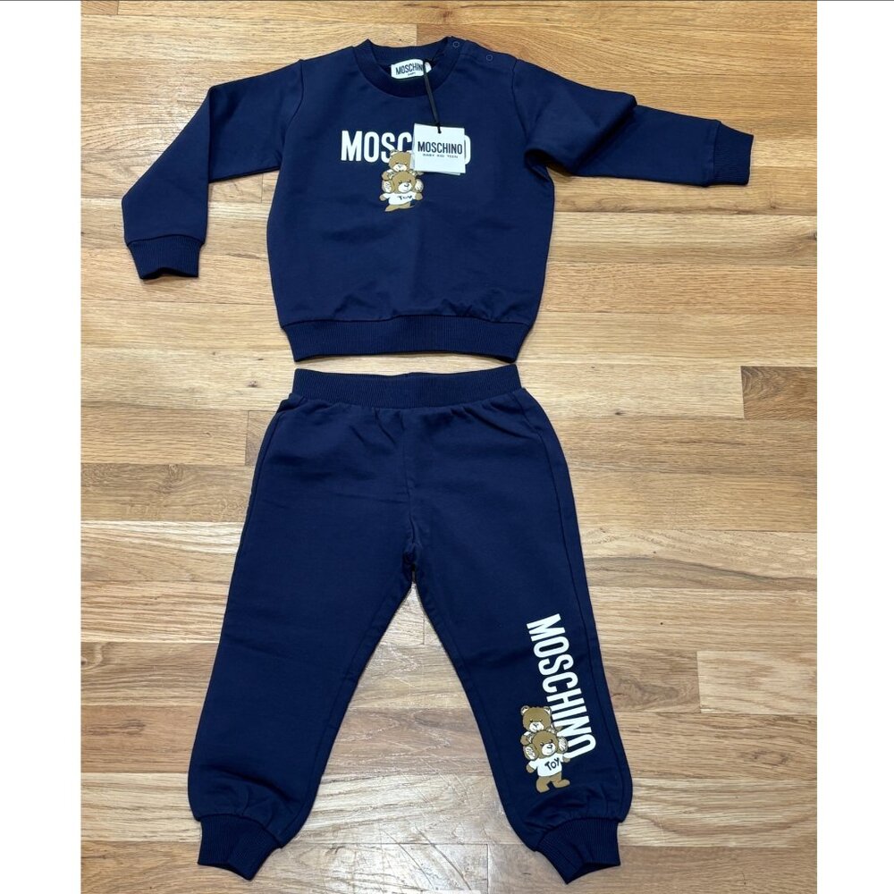 Moschino Teddy Logo sweatshirt tracksuit set